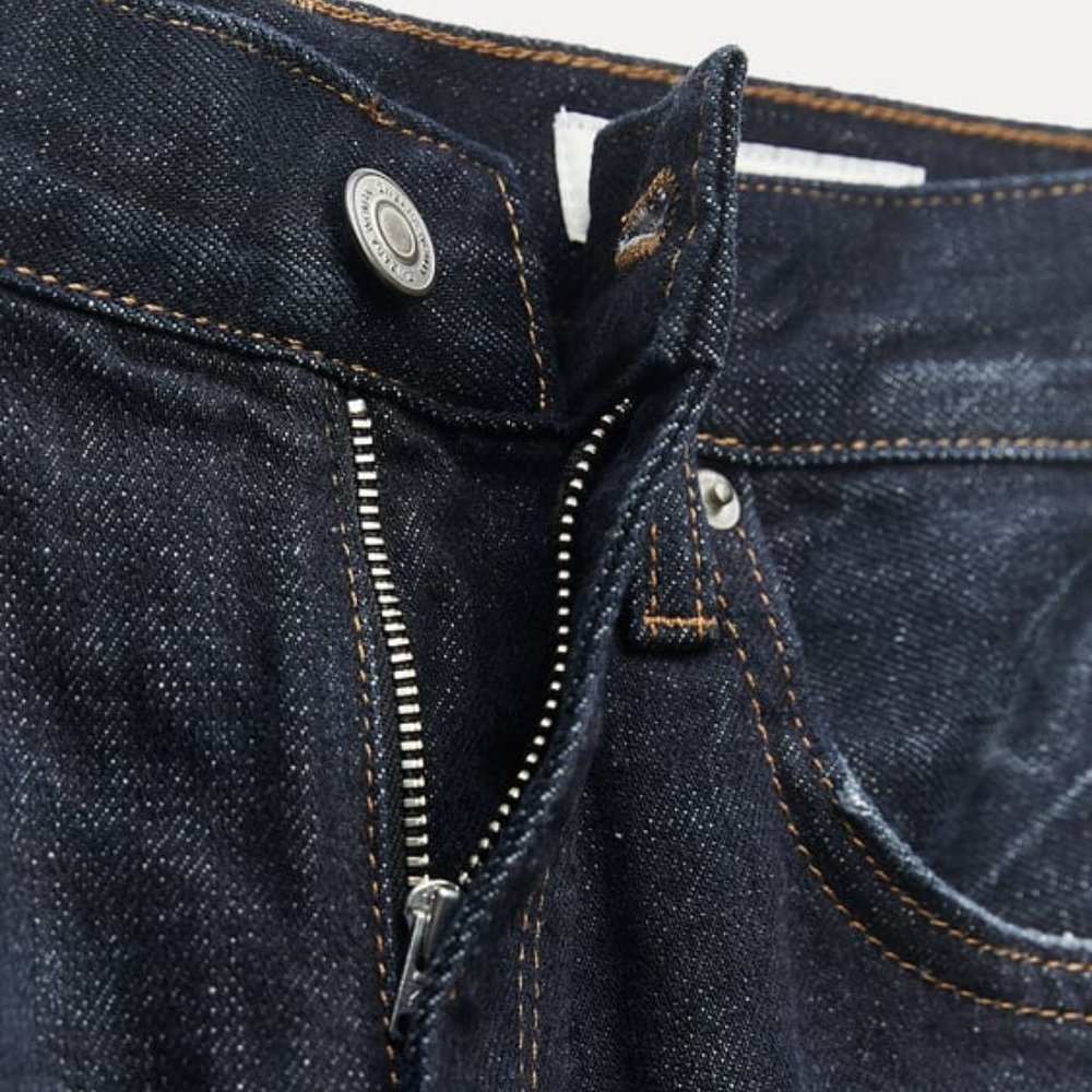 ZARA RELAXED MID WAIST JEANS - Picture 6 of 12